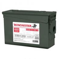 WINCHESTER USA 5.56X45 55GR 420RD AMMO CAN - WM193420CS