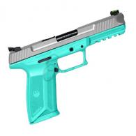 Ruger 57 5.7x28 Pistol 4.9" Barrel Silver Slide w/Turquoise Frame 20+1 Capacity