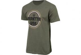 Beretta T-shirt Retro Busa Logo Large Army Green - TS731T1890078KL