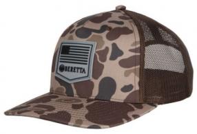 Beretta Cap Pm Trucker R 112 Rubber Patch Brown Duck Camo - BC045T1675085W