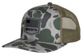 Beretta Cap Pm Trucker R 112 Rubber Patch Green Duck Camo