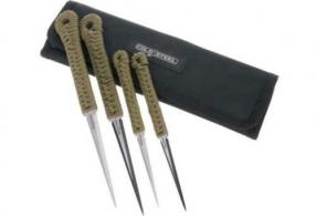 Cold Steel Throwing Spikes 2- 2.5" & 2-3.5" W/sheath - CSTHSPK4PK