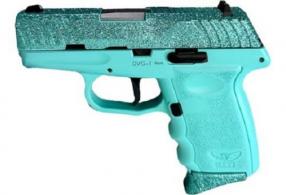 SCCY DVG 1 Custom "Glitter Sea Mist" 9mm 10rd 3.1" Semi-Auto Handgun - DVG-1SMSB