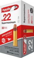 Aguila Supermaximum .22 LR 30 Grain CPSP 1000 Rounds Aguila Supermaximum .22 LR 30 Grain CPSP 1000 Rounds