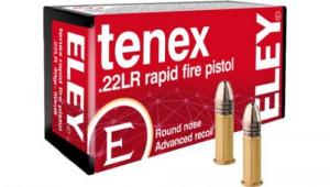 ELEY Tenex Rapid Fire Pistol .22 LR 40 Grain RN Match - 00130 ELEY Tenex Rapid Fire Pistol .22 LR 40 Grain RN Match - 00130