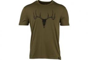 Browning Ss Perf Camp Shirt Whitetail Logo Green Large - 3014786403