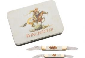 Winchester Knife S/Stag Stockman Combo W/Knife Tin - 6220096W Winchester Knife S/Stag Stockman Combo W/Knife Tin - 6220096W