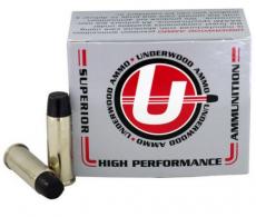 44 Remington Magnum 305gr. Long Flat Nose Gas Check Black Cherry Coated Hard Cast Hunting Ammo - 723