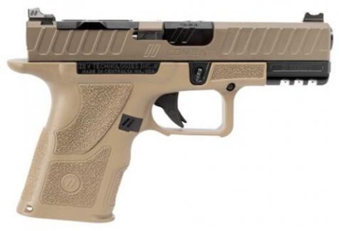 ZEV Technologies OZ9 V2 Combat Compact X Handgun 9mm Luger 15rd Magazine 4.1" Barrel FDE with Full Slide