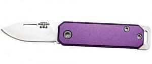 BEAR & SON SLIP JOINT FOLDER 1.5" PURPLE/SS ALUMINUM HANDLE - 109PL