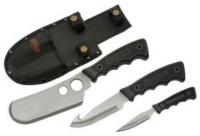 SZCO Rite Edge 3pc Skinning Set W/black Rubber Hndl/Sheath - 211167
