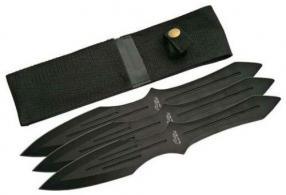 SZCO Rite Edge 9.75" Throwing Knife Black 3pc Set W/Sheath - 211230BK SZCO Rite Edge 9.75" Throwing Knife Black 3pc Set W/Sheath - 211230BK