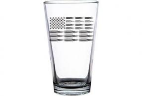 2 Monkey Pint Glass Bullet Flag Logo Glass - 2M1015028D