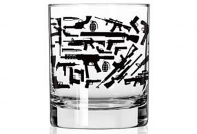 2 Monkey Whiskey Glass All Guns Wrap - 2M1025088S