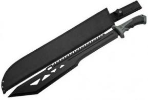 SZCO RITE EDGE 20" MACHO MACHETE BLACK W/SHEATH 25" OAL - 926936BK