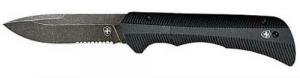 Templar Knives Auto Folder 3.25" Drop Point Serrated Blade Automatic Folding Knife - AAABK621