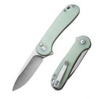 CIVIVI Elementum II Button Lock Knife 2.96" Drop Point Natural G10 - C18062P2