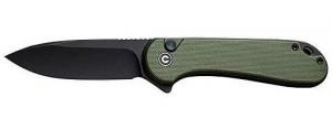 CIVIVI KNIFE ELEMENTUM II 2.96 " OD GREEN G10/BLK STONEWASH - C18062P3