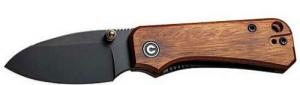 CIVIVI KNIFE BABY BANTER 2.34" WOOD/BLACK STONEWASH LINER LCK - C19068SB2