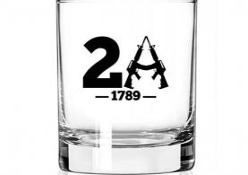 2 Monkey Whiskey Glass 2A 1789 Glass