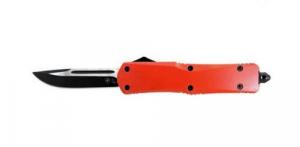 Templar Knife Large OTF Blaze Orange 3.5" Black Drop Point