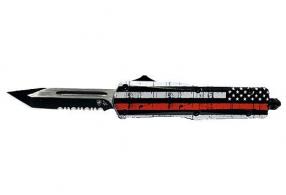 Templar Knife Small Otf Back The Red 2.75" Blk Tanto Srrted - SBTR531