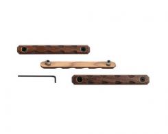 WOOX Walnut Rail Covers M-LOK/KeyMod 3 Pack - SHMLK001SET