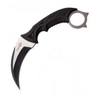 Master Cutlery Survivor 4" Hawkbill Fixed Plain Edge Black - SVFIX014CS