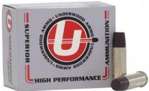 Underwood Ammo .44 Rem Mag +P, 340 Grain, Lead Flat Nose, 20/Box - 743 Underwood Ammo .44 Rem Mag +P, 340 Grain, Lead Flat Nose, 20/Box - 743