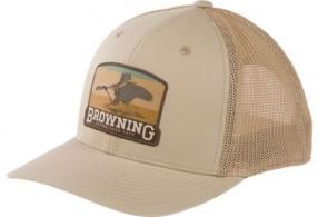 Browning Cap South Pass 110 Mesh Back Silicone Patch Tan*