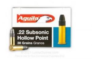 Main product image for AGUILA .22 LR SUBSONIC 38GR