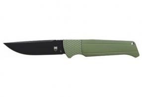 Cobratec Viper Auto Folder 3.12" OD Green/STN D2 Blk Bld - CTVIPERHRODG