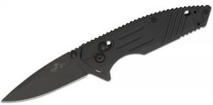 Bear OPS Rancor IX Slide Lock Flipper Knife 2.83" D2 Black Drop Point - MC950B7B