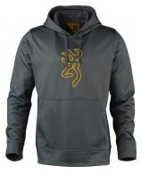 Browning Tech Hooded Sweatshirt - Carbon Grey - XL - 3011887904 Browning Tech Hooded Sweatshirt - Carbon Grey - XL - 3011887904