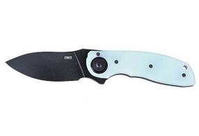 Columbia River CRKT 5420 Flavio Ikoma Bot Deadbolt Lock Assisted Flipper Knife 3" AUS-10 Black Drop Point - 5420
