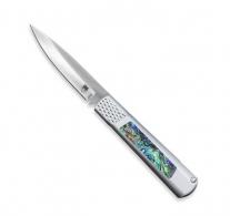 Cobratec Gideon Hidden Release Abalone with Silver Bolster - CTGSHRABA154