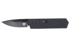Cobratec Stinger Folder 1.9" Black/Black D2 Blade SD Button - CTSTRBLK
