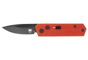 Cobratec Stinger Folder 1.9" Red/Black D2 Blade SD Button - CTSTRRED