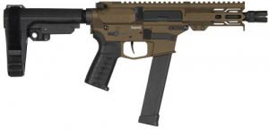 CMMG Inc. PISTOL, BANSHEE, MKG, 45 ACP, 5", MIDNIGHT BRZ W/ADJ RIP BRACE - 45AB70F-MB