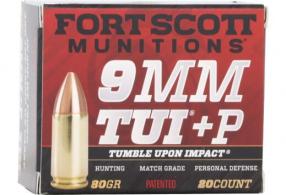 FORT SCOTT 9MM LUGER +P 80GR - 9MM+P080SCV