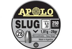 HATSAN APOLO .22 SLUG 28 GRAIN 250 PACK - E19302 HATSAN APOLO .22 SLUG 28 GRAIN 250 PACK - E19302