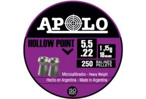 HATSAN APOLO .22 HOLLOW POINT 18 GRAIN 250 PACK - E19701
