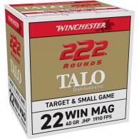 Winchester  22 WMR 40GR JHP 222rd box - 22WM222TA