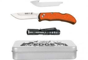 Outdoor Razor Edge Carry 3" W/ Flashlight & Tin 2BLDS PROMO! - P24RX30FL2T