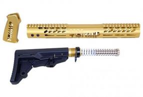 Guntec USA AR-15 Trump Series Limited Edition Furniture Set - Gold - TRUMPSETMILGOLD