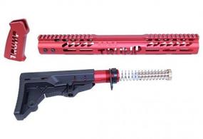 Guntec USA AR-15 Trump Series Limited Edition Furniture Set - Red - TRUMPSETMILRED