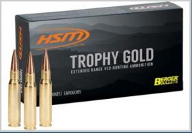 HSM TROPHY GOLD 28 NOSLER  168GR BERGER VLD 20RD 20BX/CS - 28NOSLER168VLD