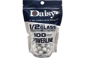 Daisy Slingshot Ammunition 1/2" Glass - 100 Count Pack - 998384-446