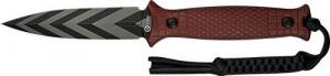 Civivi Knife Perfrico Fixed 4.49" Bugundy G10/Striped Bld - C230263
