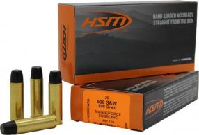 HSM Subsonic 500 S&W 590GR Long Flat Nose 20RD - 500SW-11-N